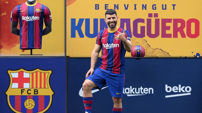 Debut 3 Menit, Sergio Aguero Langsung Jatuh Cinta dengan Fans Barcelona