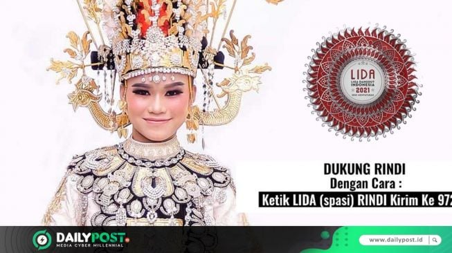 Malam ini RINDI Tampil, Jangan Lupa Ketik LIDA (Spasi) RINDI kirim ke 97288