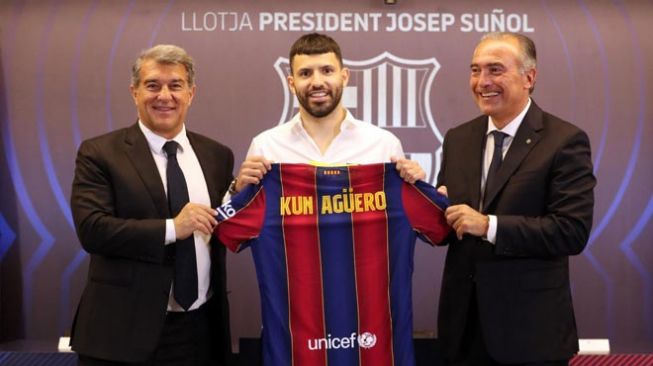 Sergio Aguero Sebut Gabung Barcelona Bukan Keputusan Terlambat
