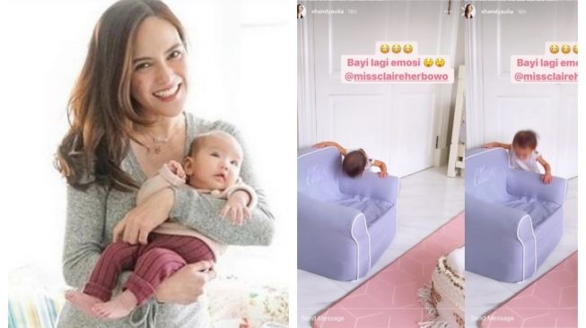 Anak Shandy Aulia Benturkan Kepala ke Kursi, Ibu Sibuk Merekam, Netizen: Bisa Cedera Otak