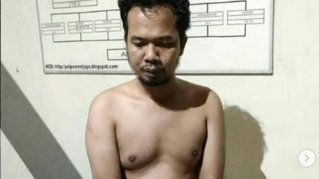 Pelaku begal payudara di Pamulang, Tangsel. [Instagram@infotangerang.id]