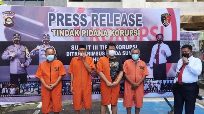 Empat Tersangka Dugaan Kasus Korupsi di Empat Lawang Diringkus Polda Sumsel
