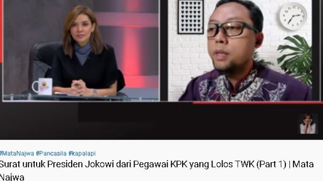 Surat pegawai KPK untuk Jokowi (youtube.com/NajwaShihab)