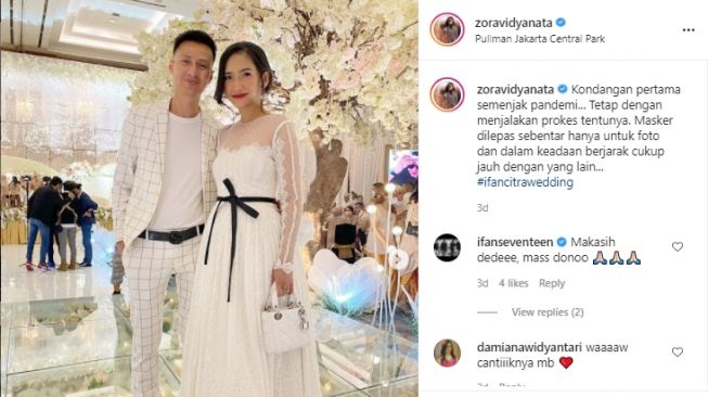 Zora Vidyanata pemeran istri ketiga di sinetron suara hati istri Zahra. [Instagram/zoravidyanata]