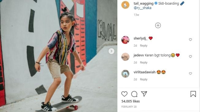 Potret Ryshaka anak Ryan Delon dan Sharena. [Instagram]