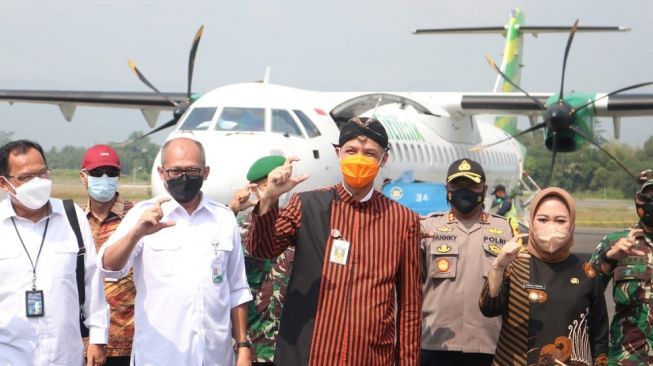 Citilink Terbang Perdana di Bandara Jenderal Besar Soedirman Purbalingga