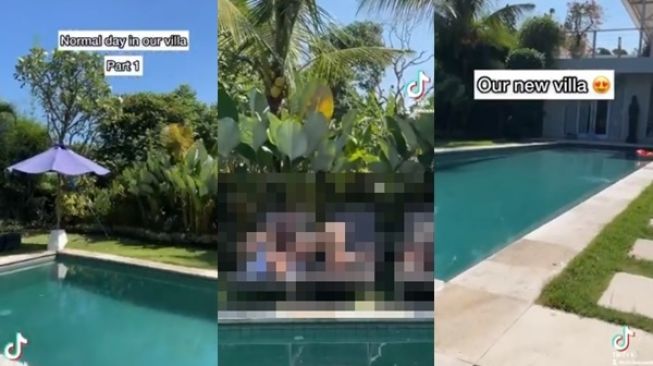 Viral Video Porno Bule Pesta Seks di Vila Canggu Kuta Bali. (Twitter/@kevandcelifree)