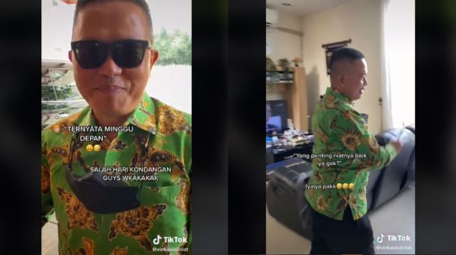 Kocak! Viral Ayah Pergi ke Kondangan Tapi Langsung Pulang, Ternyata Salah Hari