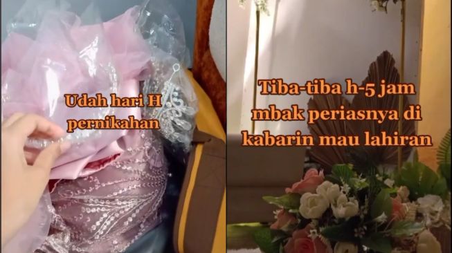 Curhat Pengantin Panik MUA Mendadak Mau Lahiran, Bingung Cari Pengganti (TikTok/Permenpedes_)