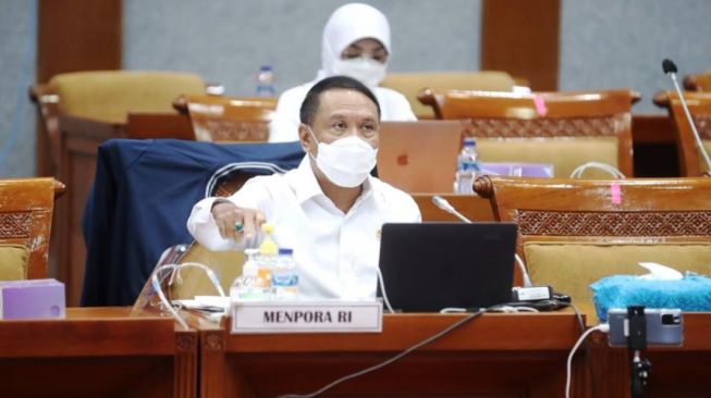 Raker dengan Komisi X, Menpora Paparkan RKAK/L dan RKP Kemenpora 2022