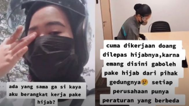 Kantor Larang Pakai Hijab, Curhatan Viral Cleaning Service Banjir Simpati