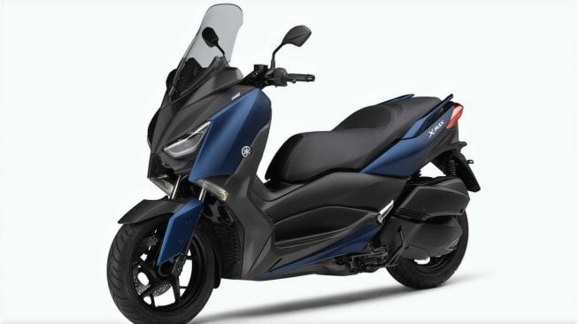 Yamaha XMax 2021 Matte Dark Purplish Blue Metallic [RideApart]