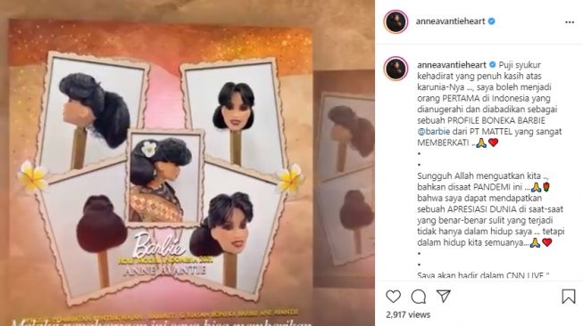 Barbie Anne Avantie. [Instagram/anneavantieheart]
