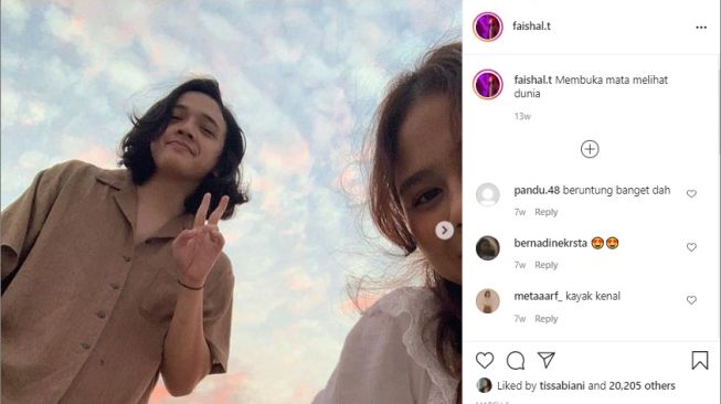 Faishal Tanjung dan Nadin Amizah. [Instagram]