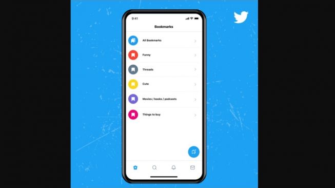 Fitur Twitter Blue, Folder Bookmark. [Twitter]