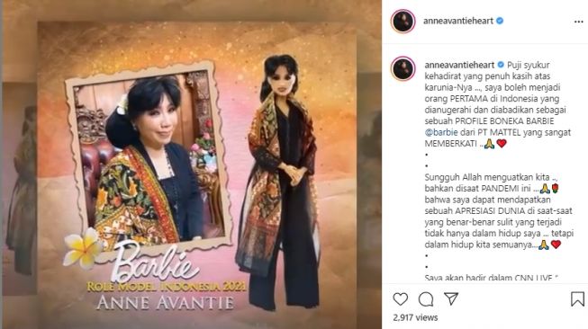 Barbie Anne Avantie. [Instagram/anneavantieheart]