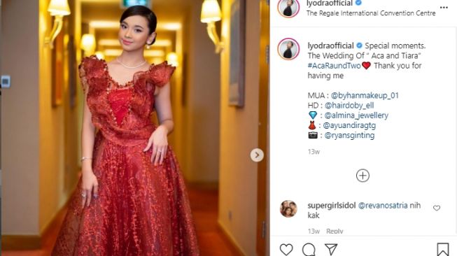 Potret Lyodra Ginting. [Instagram/lyodraofficial]
