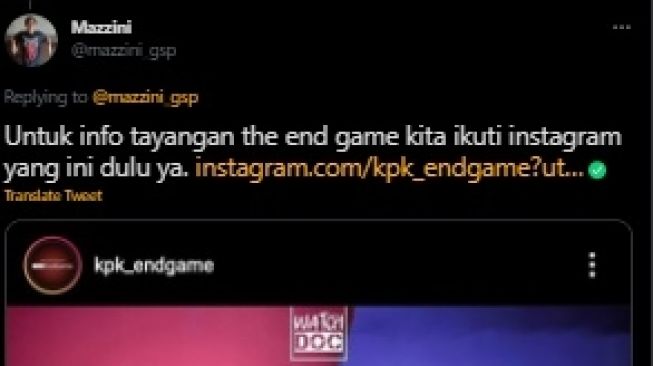 Cerita di Balik Pembuatan Film Dokumenter KPK The End Game