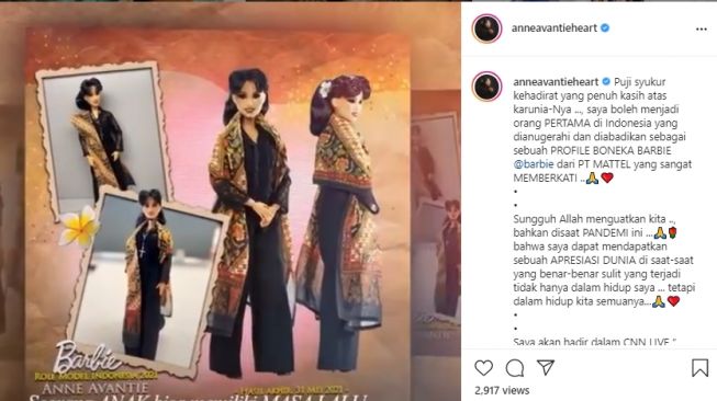 Barbie Anne Avantie. [Instagram/anneavantieheart]