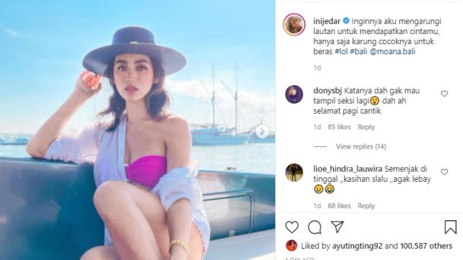 Ptret terbaru Jedar usai janji tak akan pakai baju seksi [Instagram/inijedar]