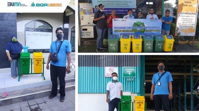 Peduli Lingkungan Hidup, BGR Logistics Bagikan Tong Sampah Gratis