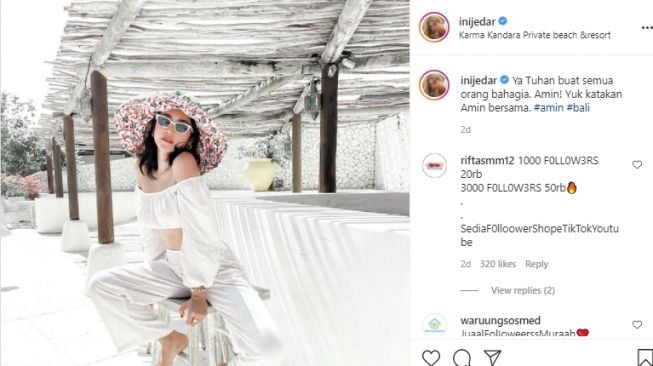 Ptret terbaru Jedar usai janji tak akan pakai baju seksi [Instagram/inijedar]