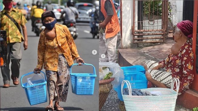 Haru! Kisah Mbah Zaenab Pedagang Keliling, Harus Berdagang Meski Idap Tumor