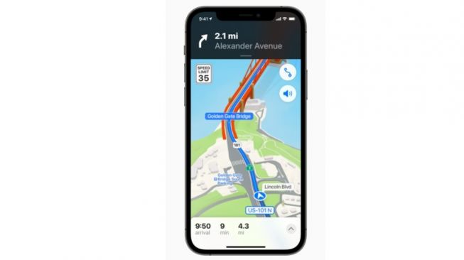 Fitur baru iOS 15, Maps. [Apple]