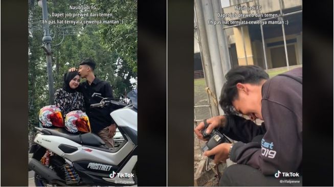 Viral Pria Dapat Job Fotografer, Ternyata dari Mantan (tiktok.com/@rifalpeww)