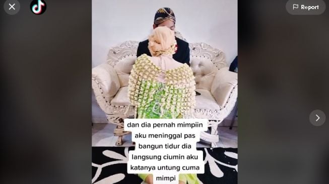 Tindakan mengharukan suami saat acara 7 bulanan (tiktok.com/@ayuhernimas)