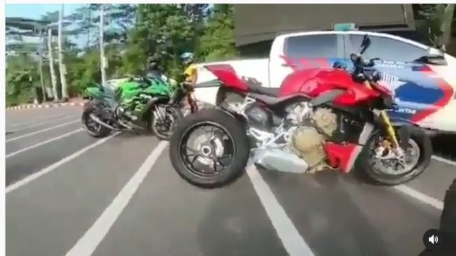 Viral Pemilik Moge Ducati Salah Sasaran Kena Tilang Gara-Gara Knalpot, Aparat Minta Maaf