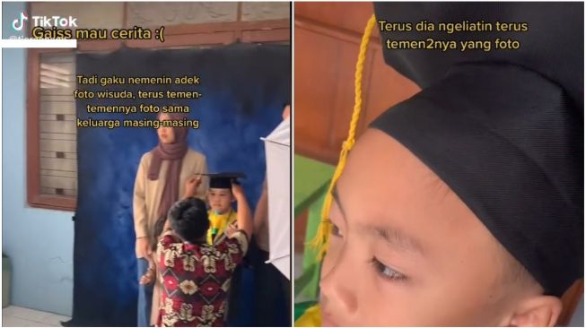 Broken Home Sejak Dini, Tatapan Mata Anak ini Memilukan Lihat Teman Foto Keluarga