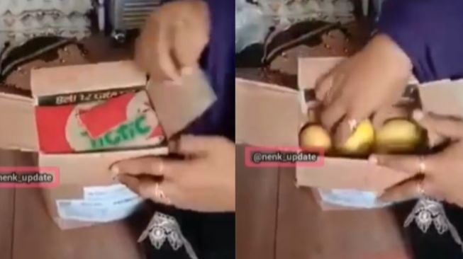 Beli Timbangan di Olshop, Emak-emak Kecewa Berat Pas Dibuka Isinya Malah Markisa