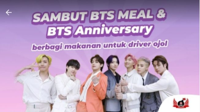 Baru Dua Hari, Donasi Army Indonesia Untuk Ojol Antar BTS Meal Tembus Rp 224 Juta