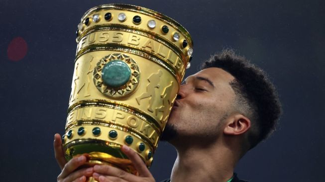 Winger Borussia Dortmund, Jadon Sancho. [Martin Rose / POOL / AFP]