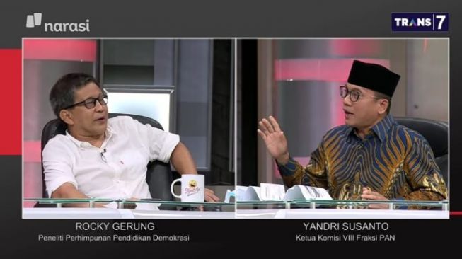 Tegas! Rocky Gerung ke Yandri Susanto: You DPR Tugasnya Periksa Pikiran Pemerintah