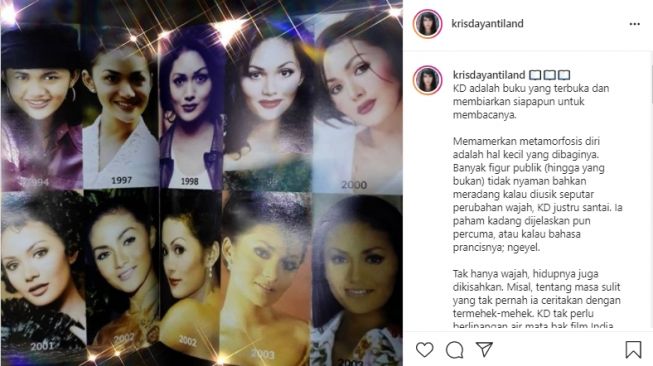 Potret lawas Krisdayanti. [Instagram/krisdayantiland]