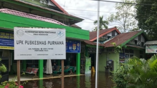 Puskesmas Purnama Pontianak Kebanjiran, Terpaksa Tutup Pelayanan