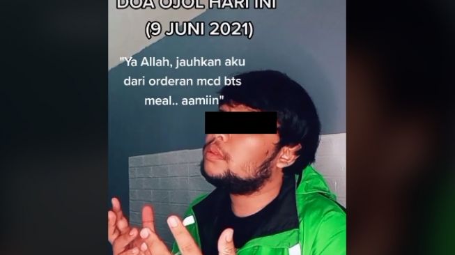 Ojol berdoa minta dihindarkan dari orderan BTS meal (tiktok)