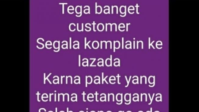 Curhatan kurir dipecat gegara pembeli komplain. (Twitter)