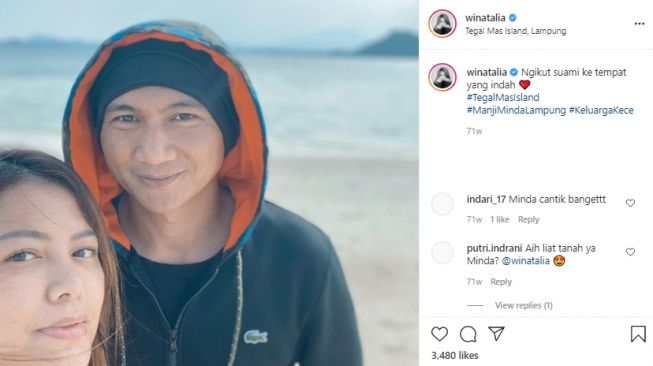 Potret Anji dan istri. [Instagram]