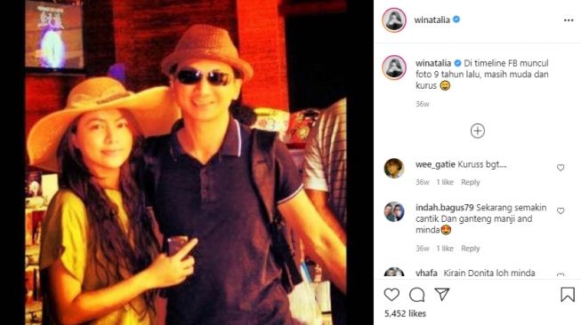 Potret Anji dan istri. [Instagram]