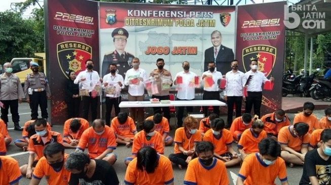 Polda Jatim Gulung 67 Preman, Pungli Berkamuflase Karcis Parkir