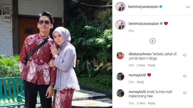 Kedekatan Beni Mulyana dan Lesti Kejora [Instagram/benimulyanasopian]