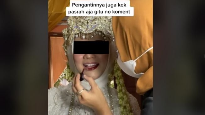 Dirias di Hadapan Tante-tantenya Dibilang Pucat, Pengantin Auto Rombak Riasan