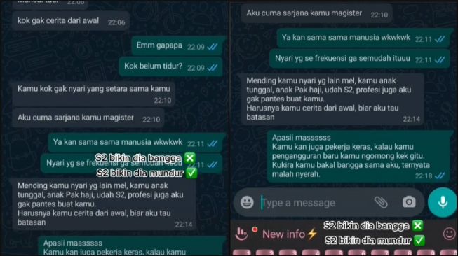 Viral Curhatan Wanita Diputusin Gegara S2, Pasangan Insecure