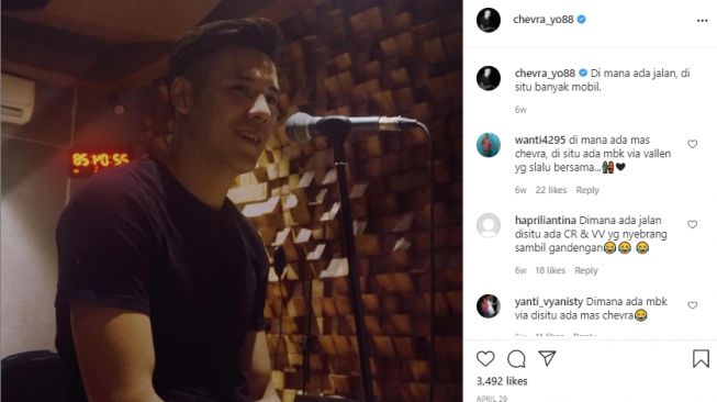 Potret Chevra Yolandi pacar baru Via Vallen. [Instagram]