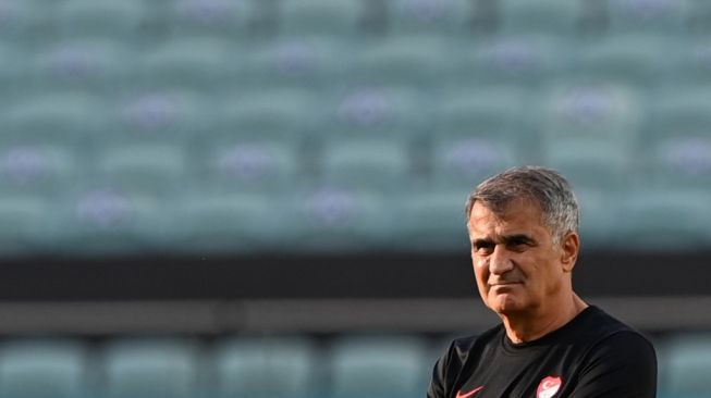 Pelatih Timnas Turki, Senol Gunes. [OZAN KOSE / AFP]