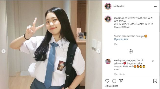 Potret Ko Soobin putri Yannie Kim [Instagram]