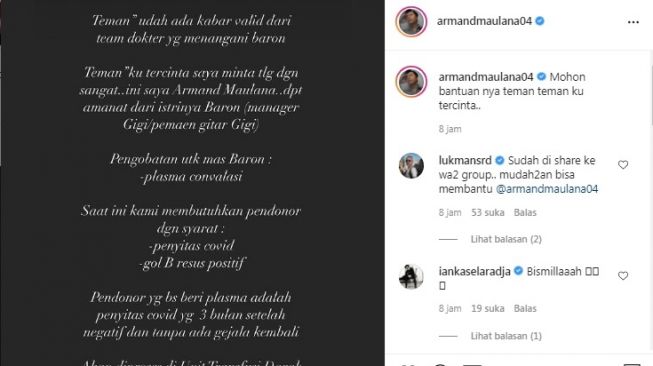 Unggahan Armand Maulana [Instagram/@armandmaulana04]